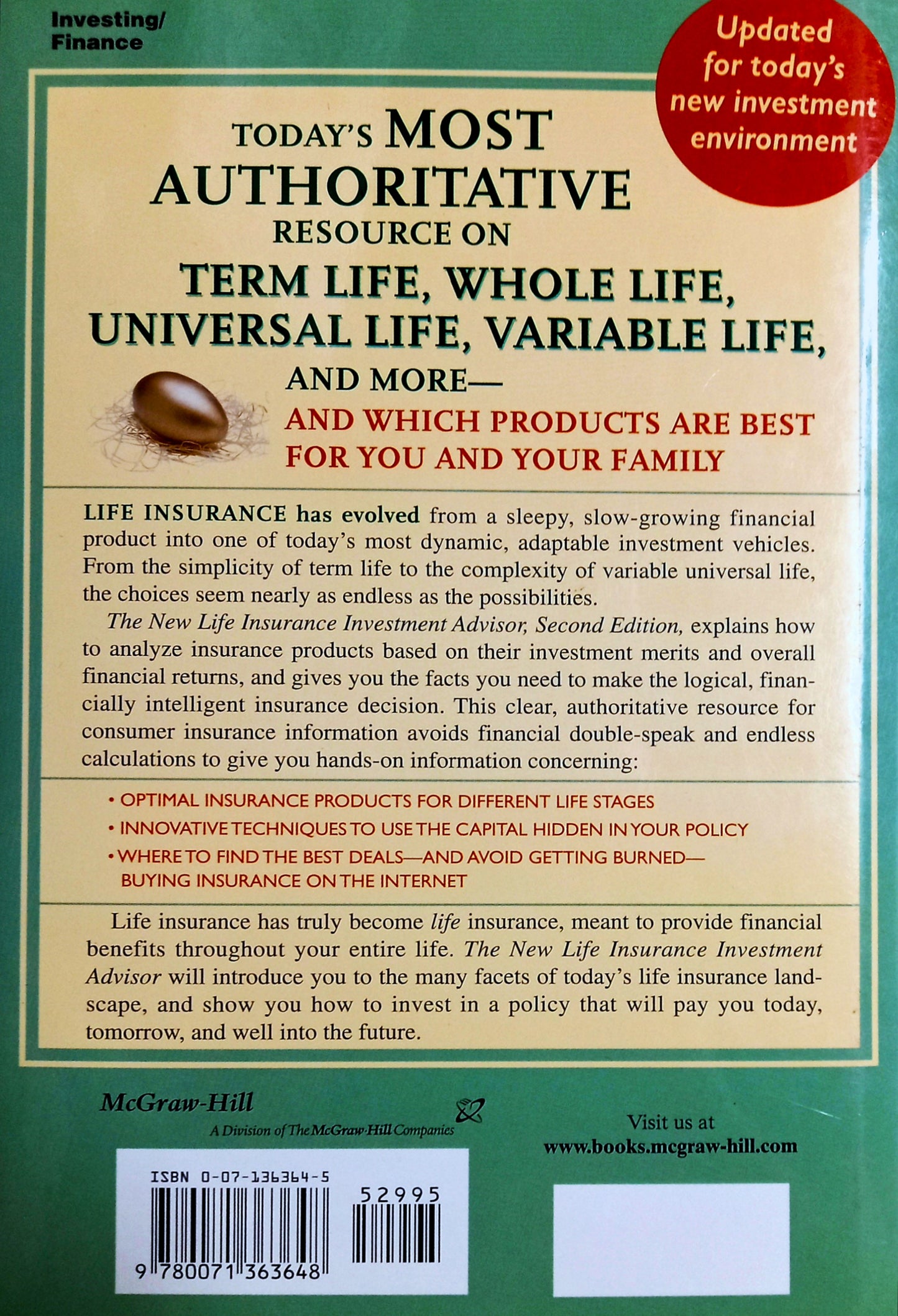 New Life Insurance Investment Advisor by Ben G. Baldwin