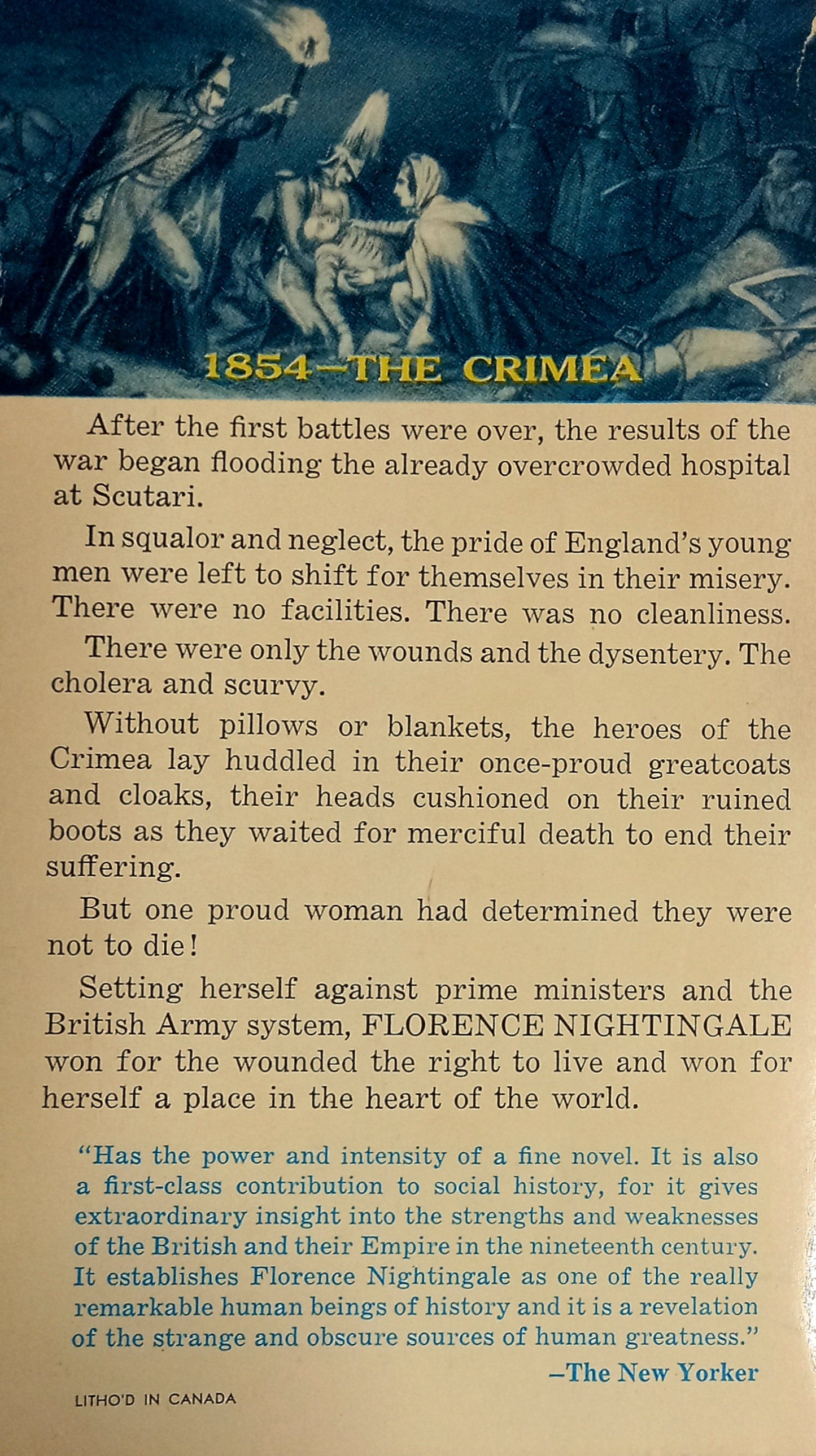 Florence Nightingale by Cecil Blanche Woodham-Smith: Avon Books Back Cover