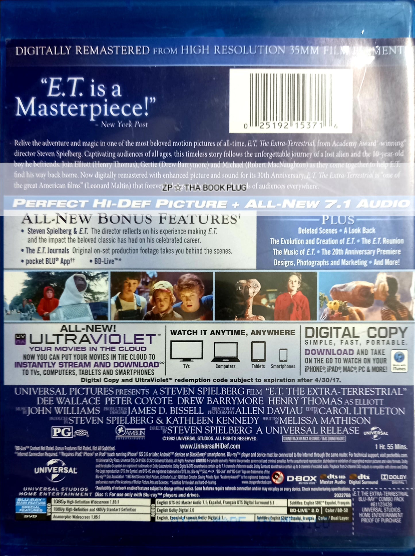 E.T. The Extra-Terrestrial Directed by Steven Spielberg