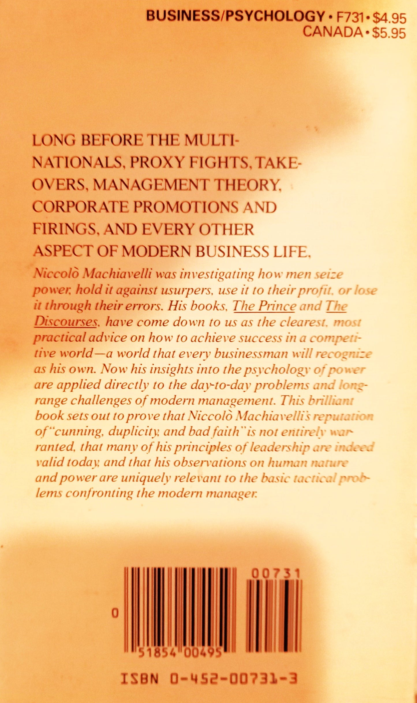 Modern Management & Machiavelli by Richard Buskirk