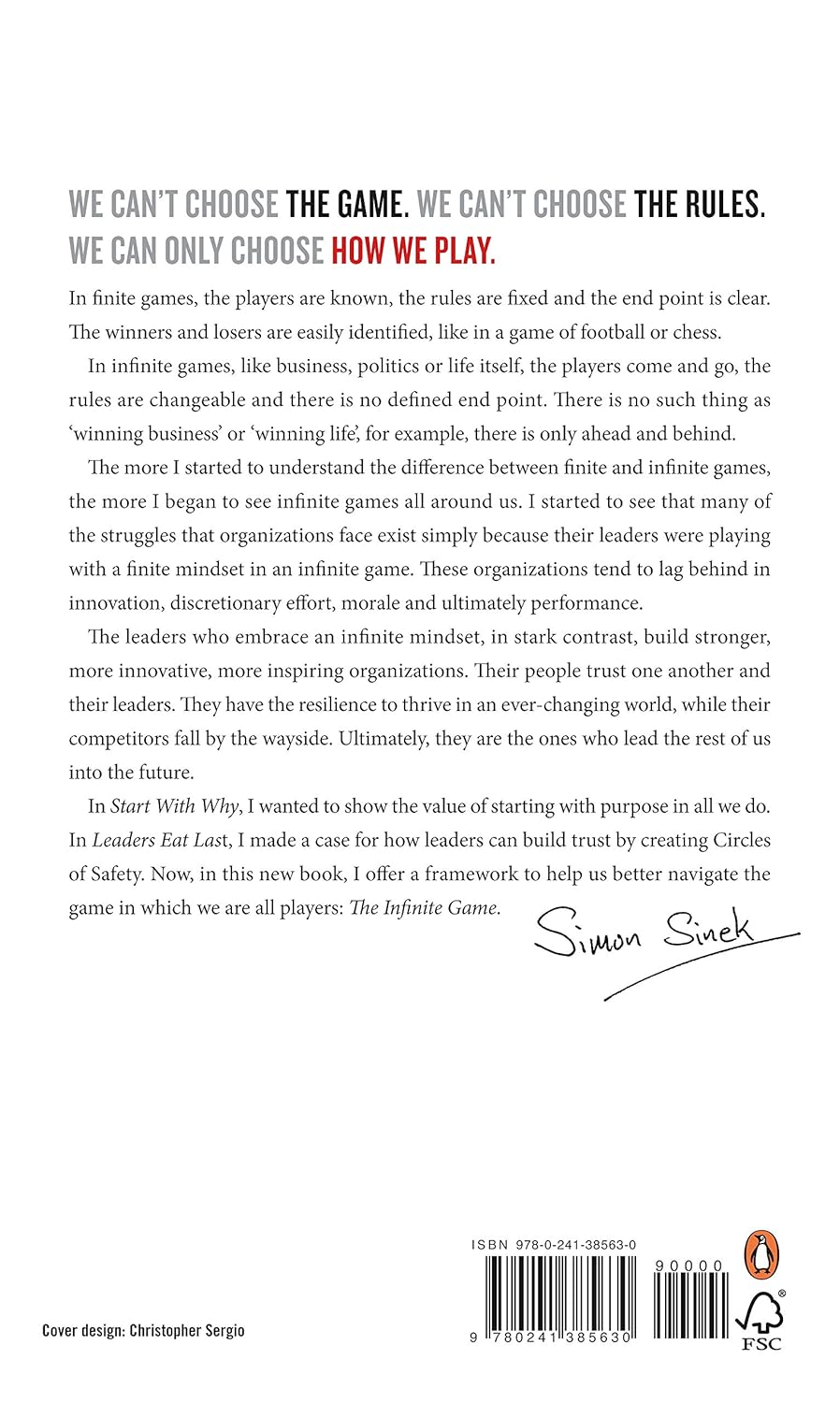 The Infinite Game by Simon Sinek
