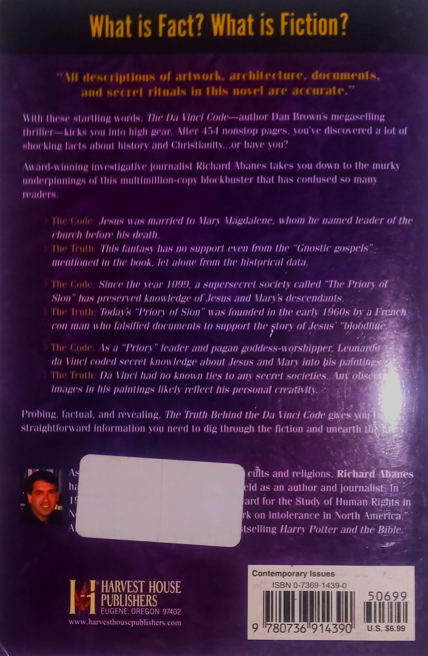 The Truth Behind the Da Vinci Code by Richard Abanes