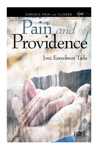 Book cover of 'Pain and Providence' by Joni Eareckson Tada with a blurred background