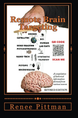 Book cover of 'Remote Brain Targeting' by Renee Pittman with brain illustration and text.