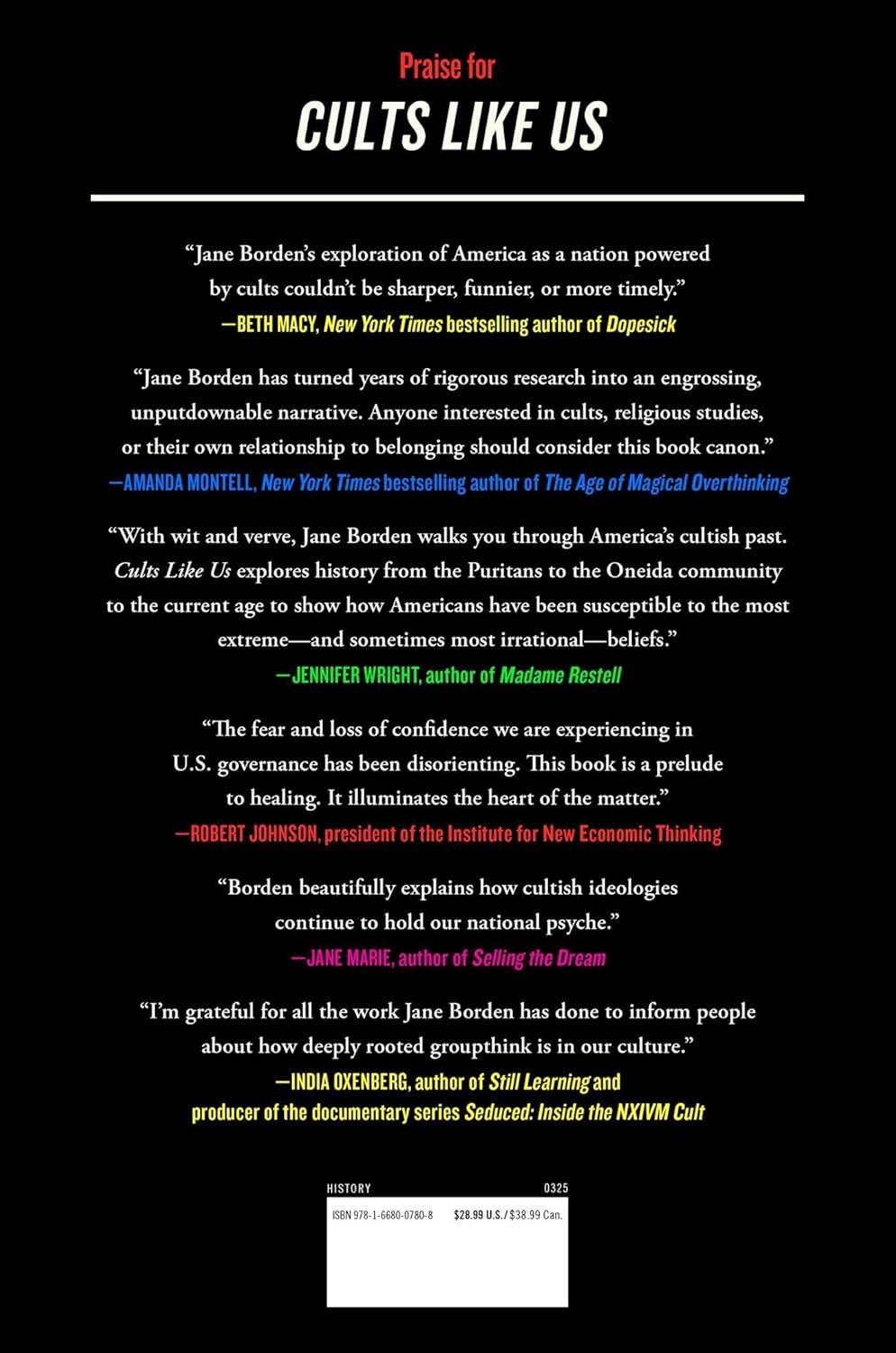 Cults Like Us by Jane Borden