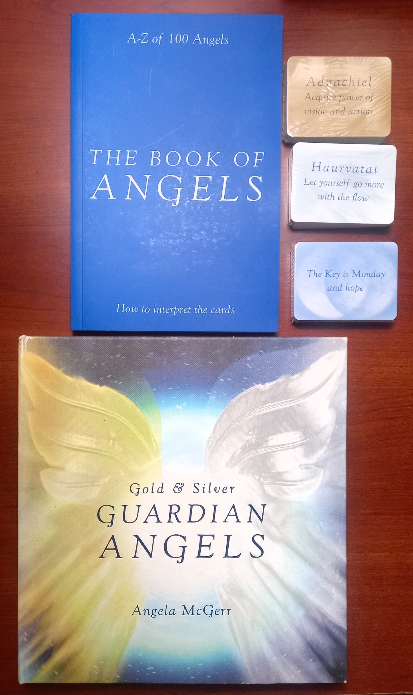 Gold and Silver Guardian Angels by Angela McGerr