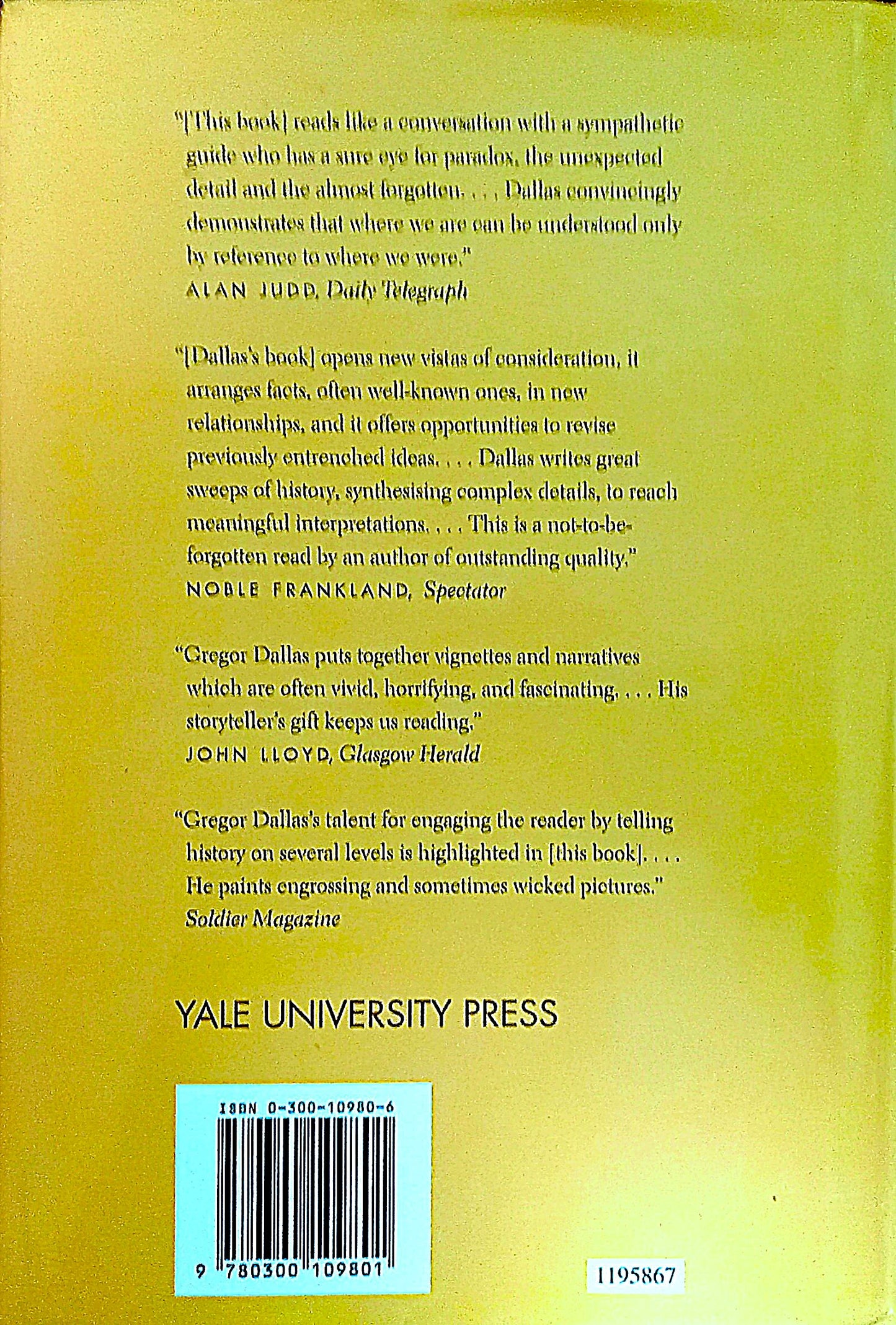 Back cover of 1945: The War that Never Ended by Gregor Dallas