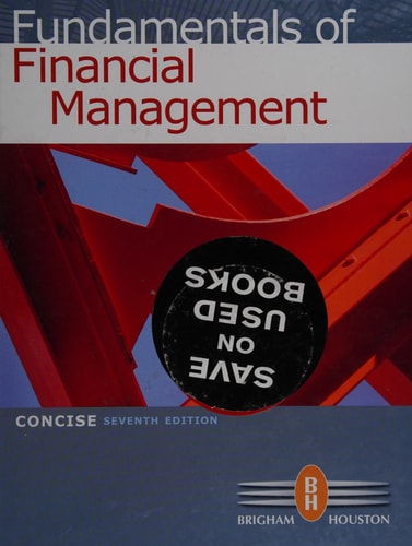 Book cover of 'Fundamentals of Financial Management' with a red and blue design.