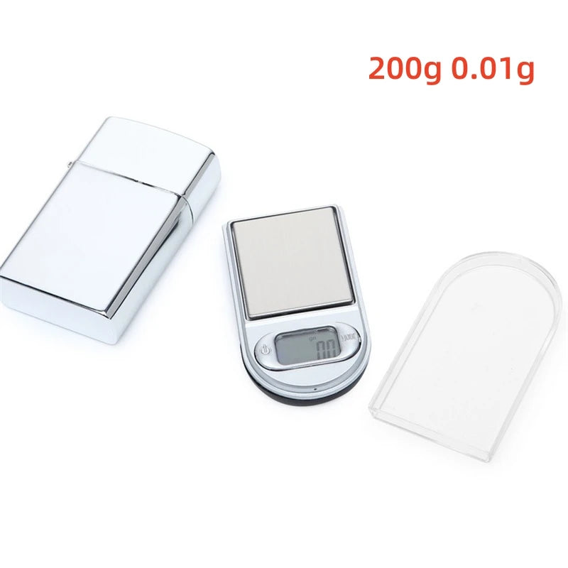 Mini LED digital scale disguised as Zippo lighter with 0.01g precision