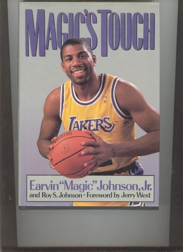 Book cover of 'Magic's Touch' featuring a basketball player holding a ball.