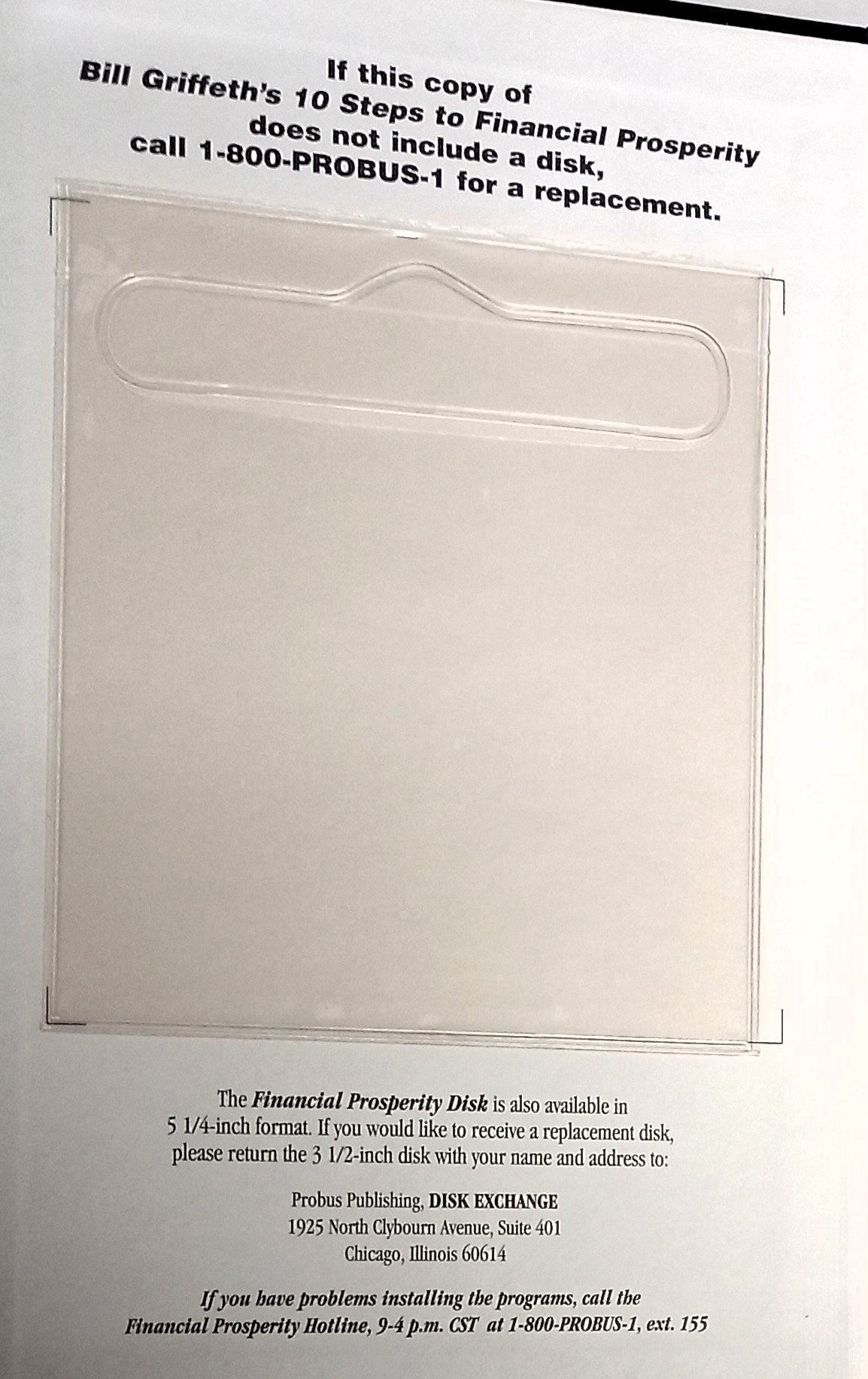 Bill Griffeth's 10 Steps to Financial Prosperity by William C. Griffeth