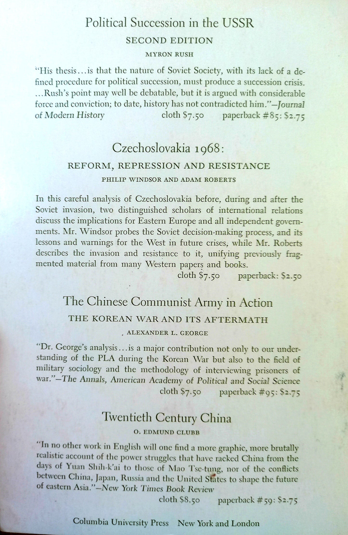 Dilemmas of Change in Soviet Politics by Zbigniew Brzezinski