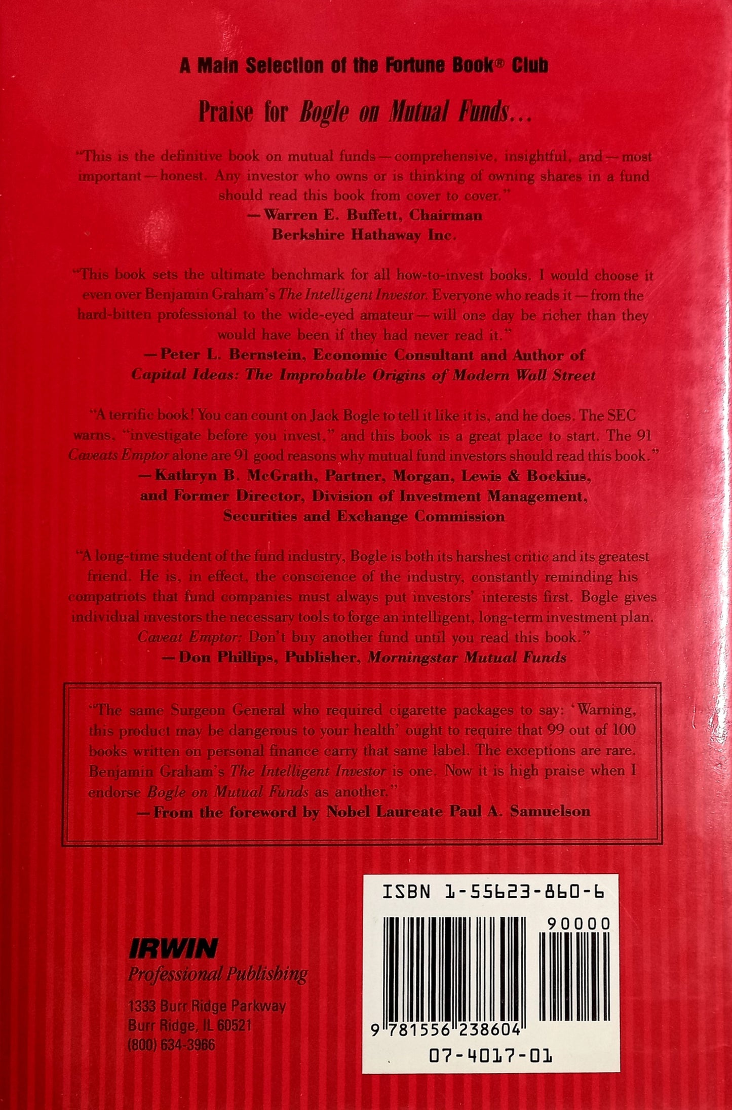 Bogle on Mutual Funds by John C. Bogle