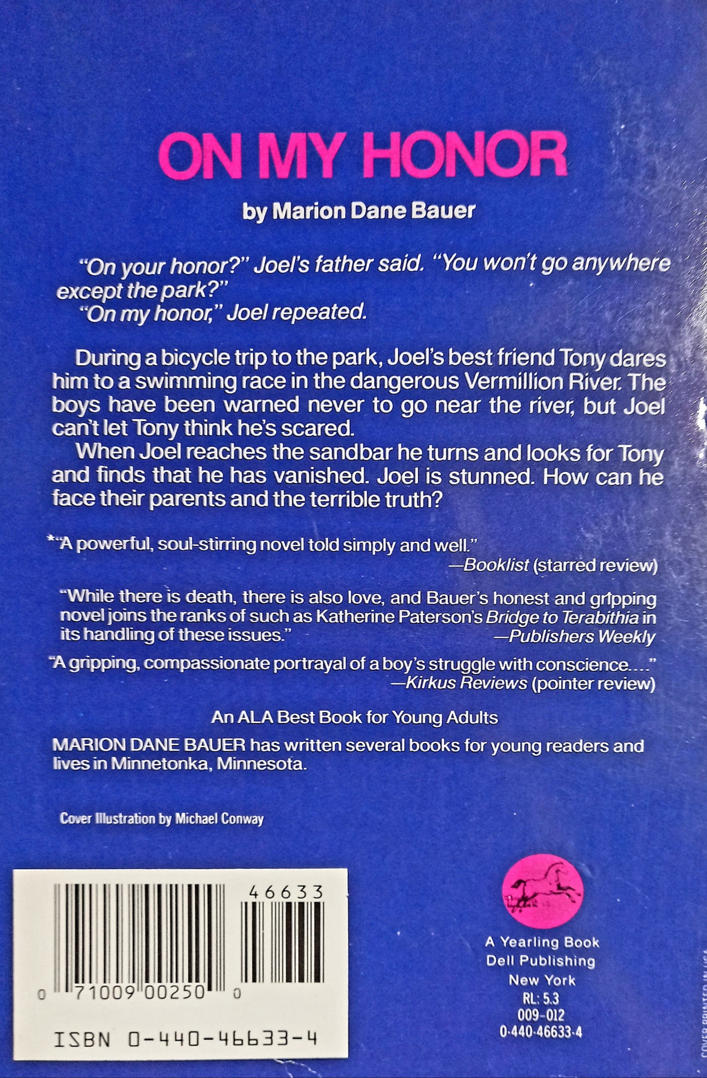 On My Honor by Marion Dane Bauer