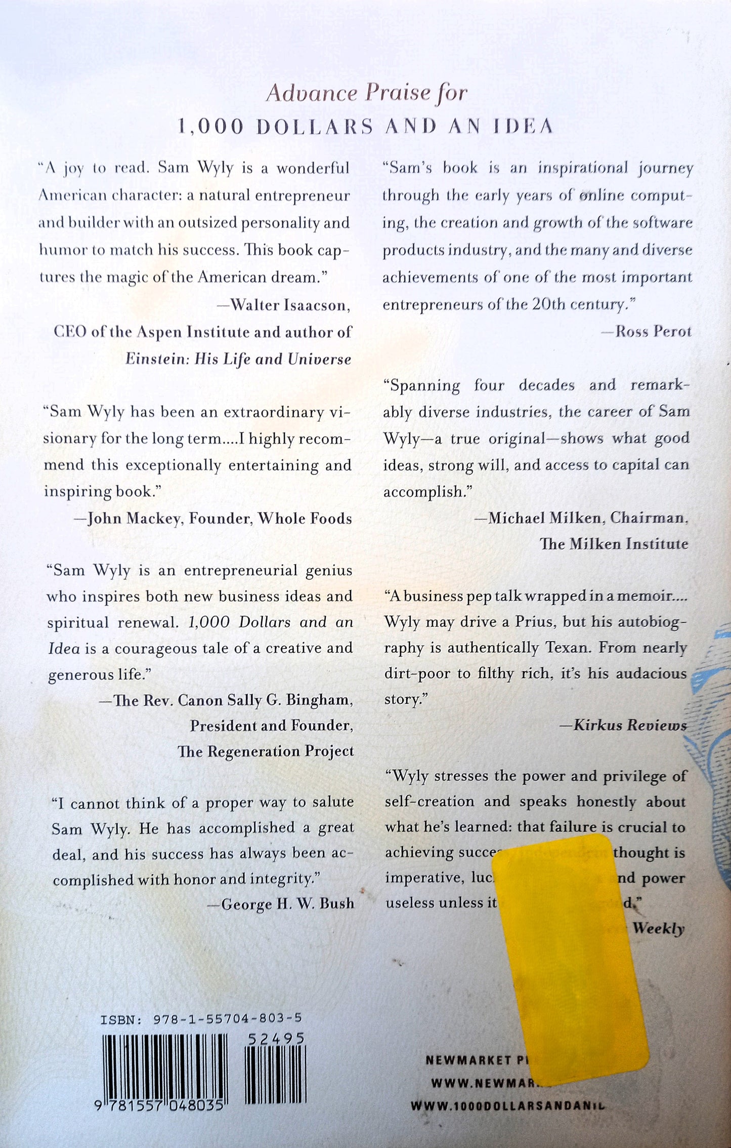 1,000 Dollars and an Idea: Entrepreneur to Billionaire by Sam Wyly