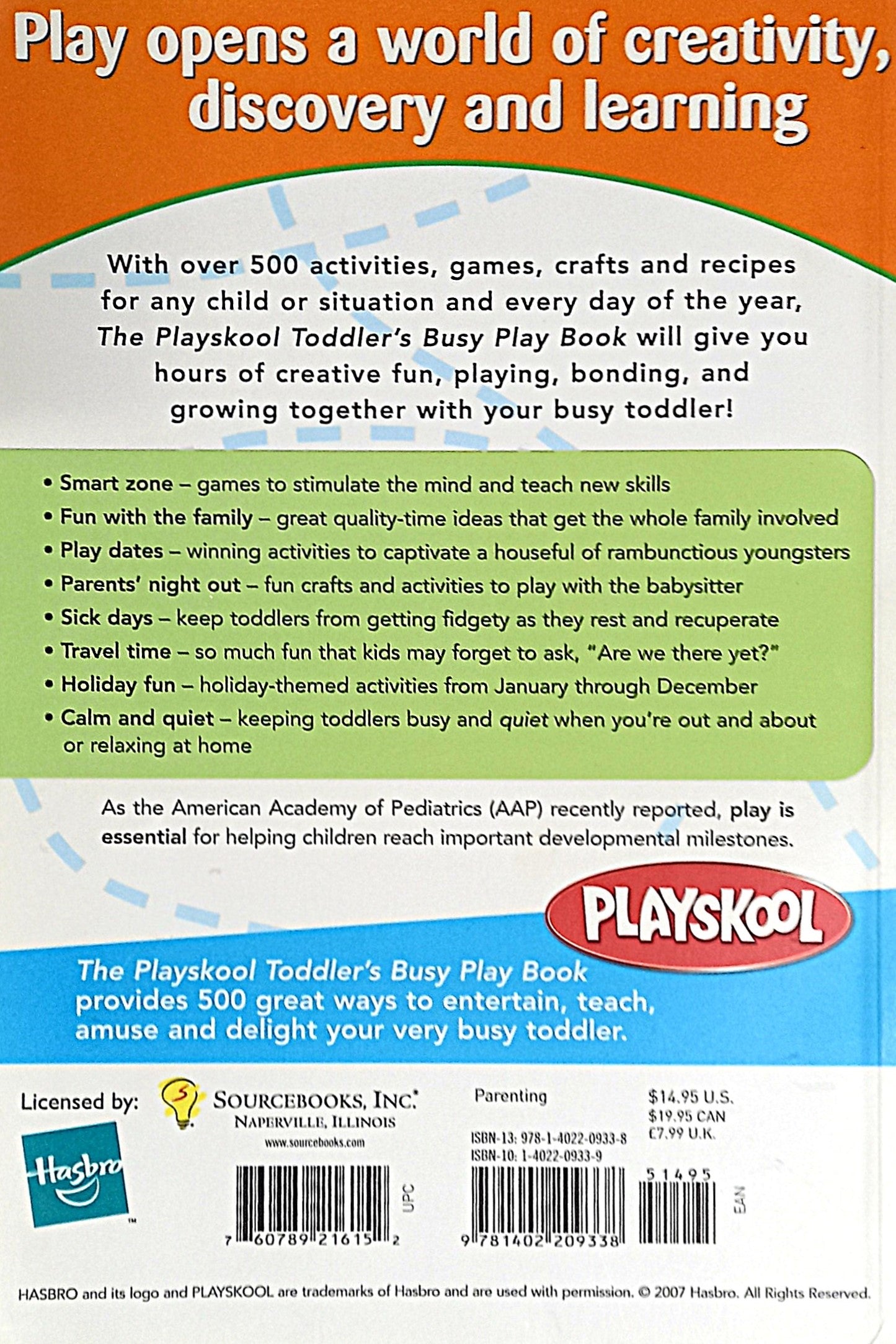 Playskool Toddler's Busy Play Book by Robin McClure