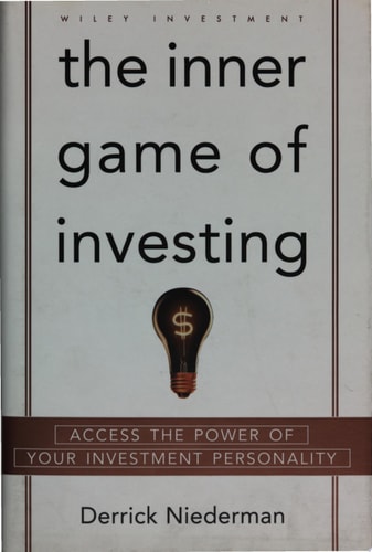 Book cover of 'The Inner Game of Investing' by Derrick Niederman with a light bulb icon and dollar sign.