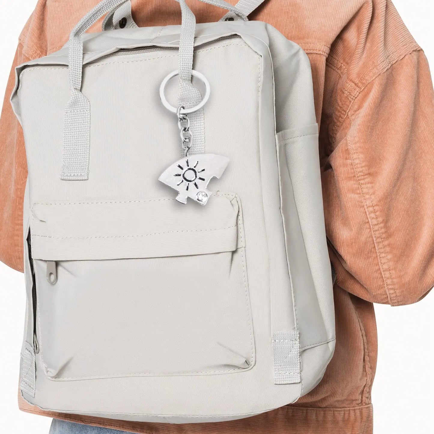 Best Friends 4-Ever Keychain | Sun-Moon-Star-Cloud 4-Piece Backpack Keychains & Charms