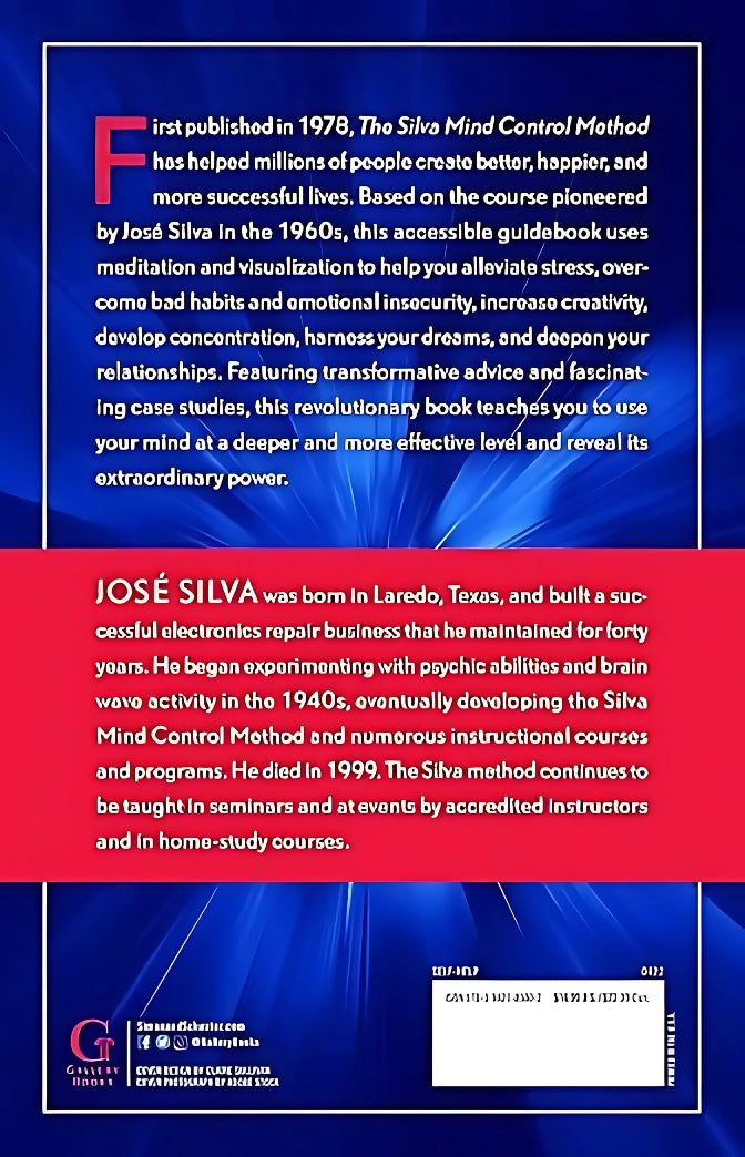 The Silva Mind Control Method Book by Jose Silva & Philip Miele
