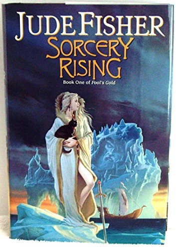 Book cover of 'Sorcery Rising' by Jude Fisher with a fantasy scene on the cover.