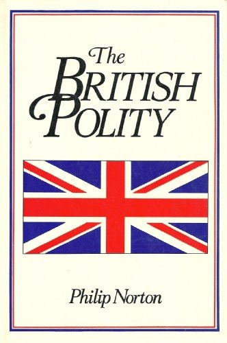 Book cover of 'The British Polity' by Philip Norton with a Union Jack Great Britain flag.