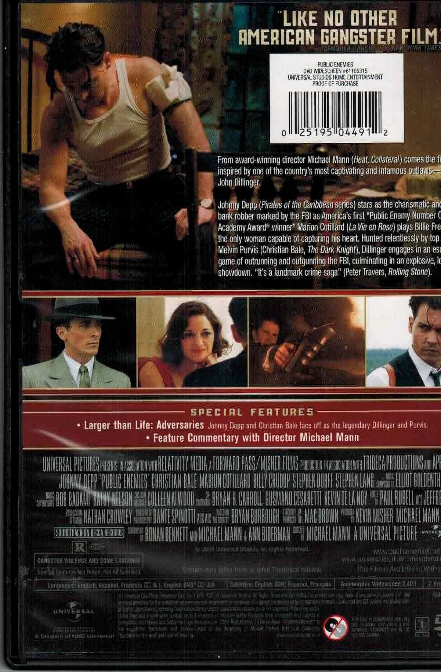 Public Enemies | DVD Film | All-Time Greatest Gangster Films & Movies