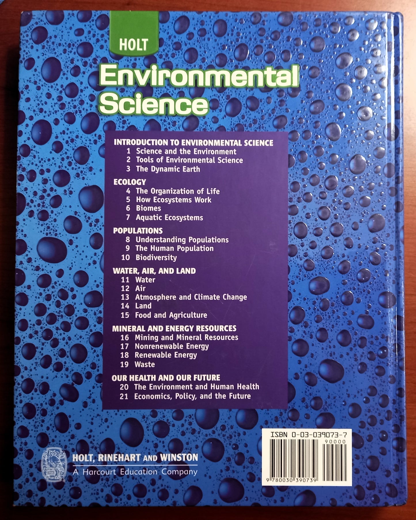 Holt: Environmental Science by Karen Arms