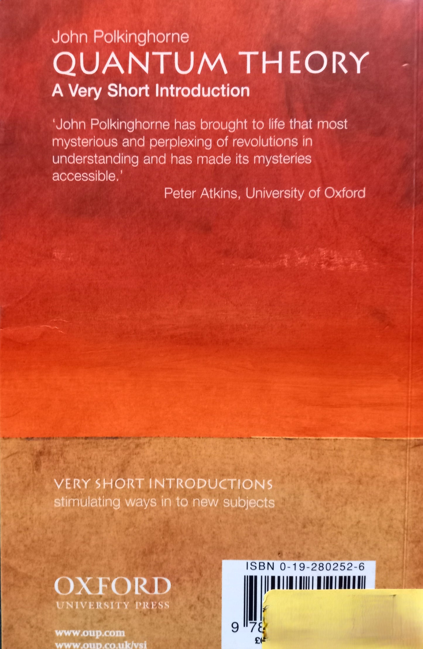 Quantum Theory by John Polkinghorne