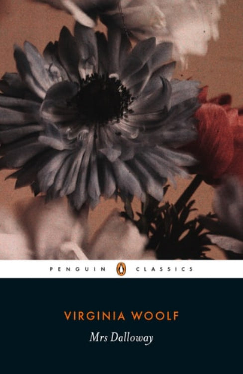 This image features the cover of "Mrs Dalloway," a novel by Virginia Woolf. The cover design, part of Penguin Classics series, is simple yet elegant.