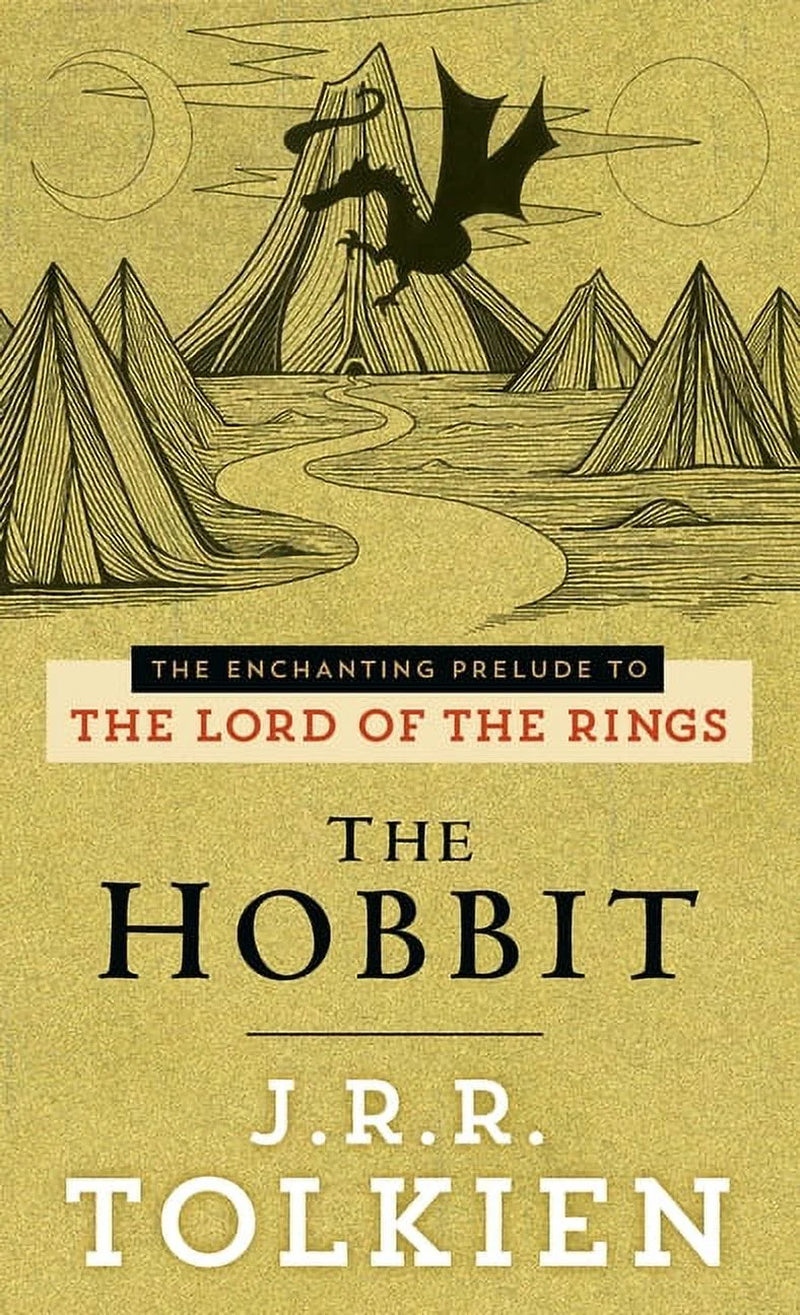 Book cover of 'The Hobbit: Classic Prelude to The Lord of the Rings' by J.R.R. Tolkien.