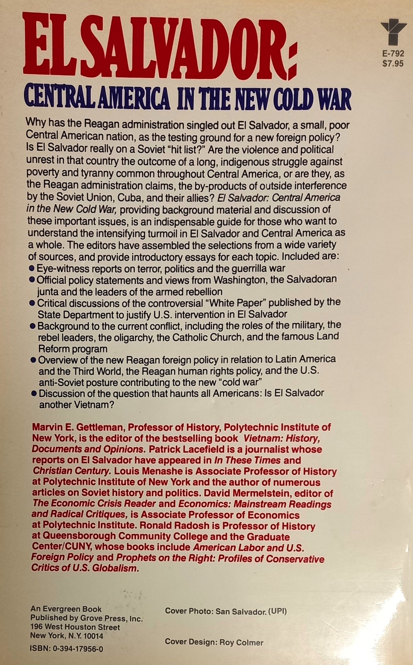 El Salvador: Central America in the New Cold War