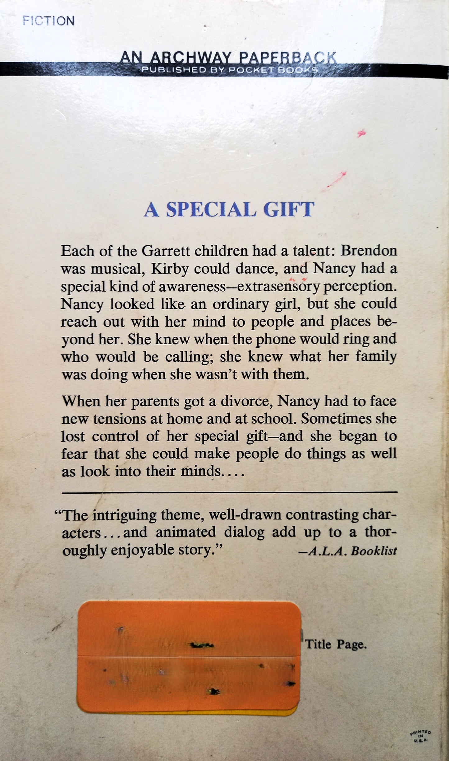 A Gift of Magic by Lois Duncan