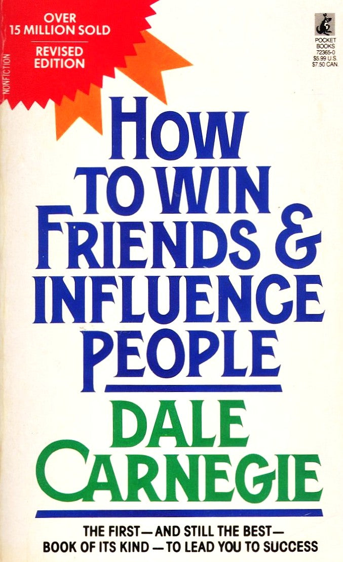 Cover of the book 'How to Win Friends & Influence People' by Dale Carnegie