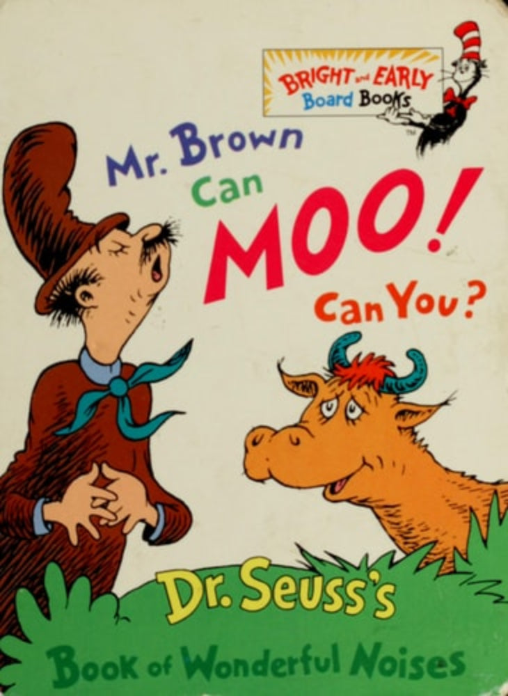 Cover of 'Mr. Brown Can Moo, Can You?: Dr. Seuss's Book of Wonderful Noises' by Dr. Seuss