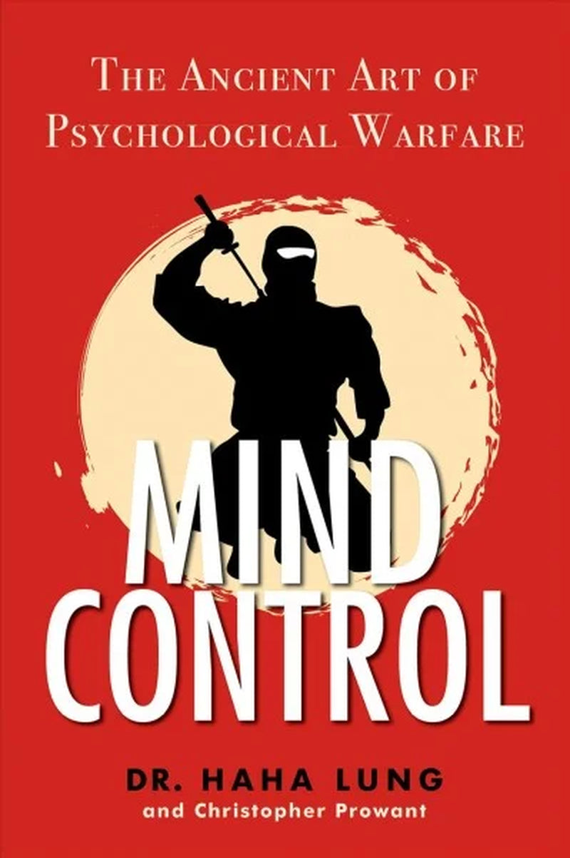 Book cover of 'Mind Control' featuring a silhouette of a person with a staff against a red background, with the title and authors' names displayed.