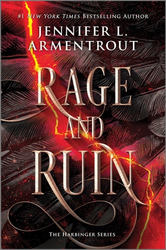 Book cover of Rage and Ruin by Jennifer L. Armentrout with fiery design elements.