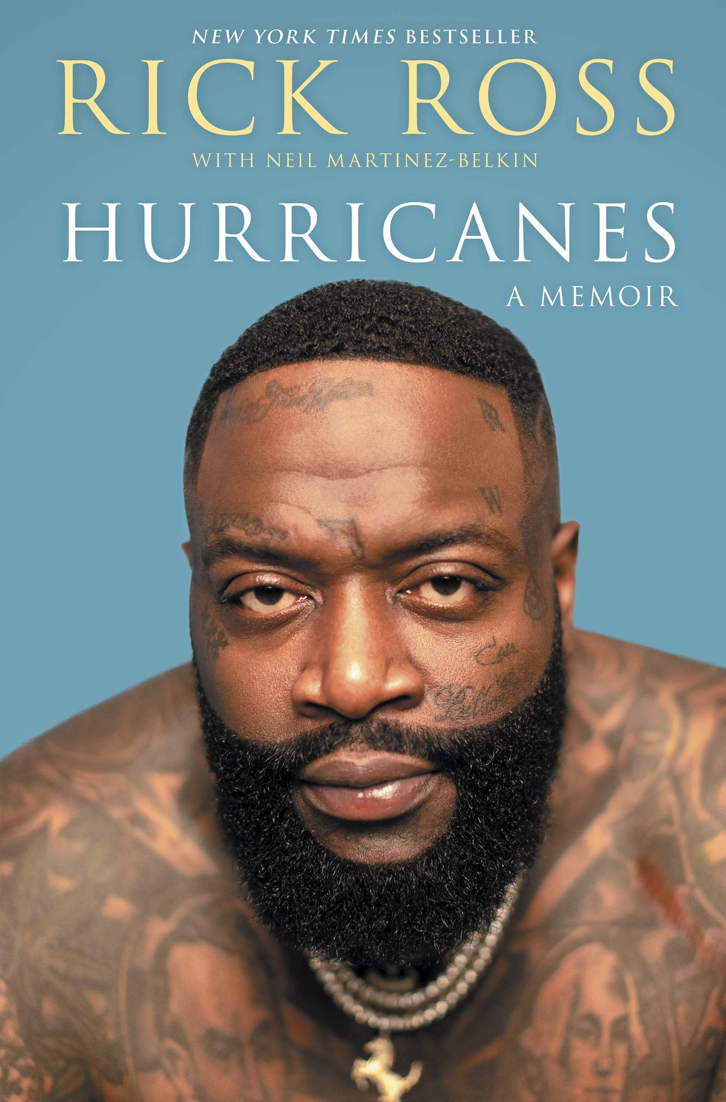 Book cover of 'Hurricanes' by Rick Ross with a blue background