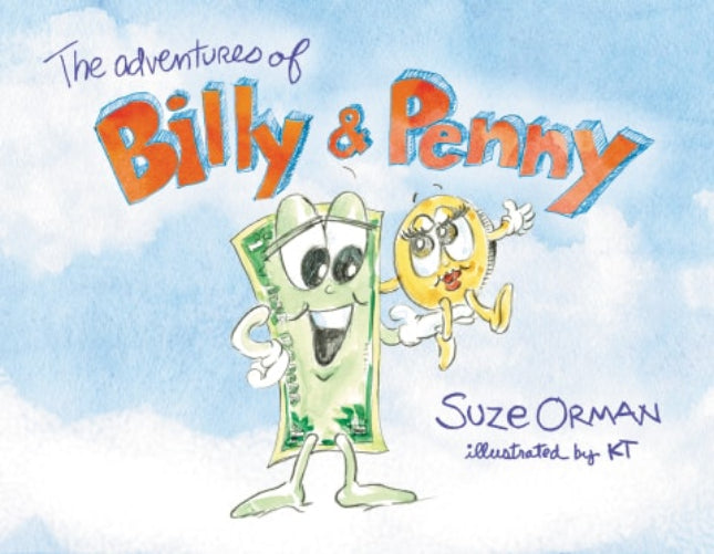 Book cover of 'The Adventures of Billy & Penny' by Suze Orman and KT with cartoon characters and title text.
