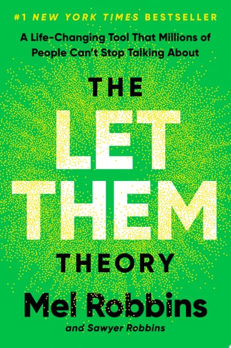 Book cover of 'The Let Them Theory' by Mel Robbins with a green background and white text.