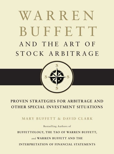 Book cover of 'Warren Buffett and the Art of Stock Arbitrage' with a compass design.