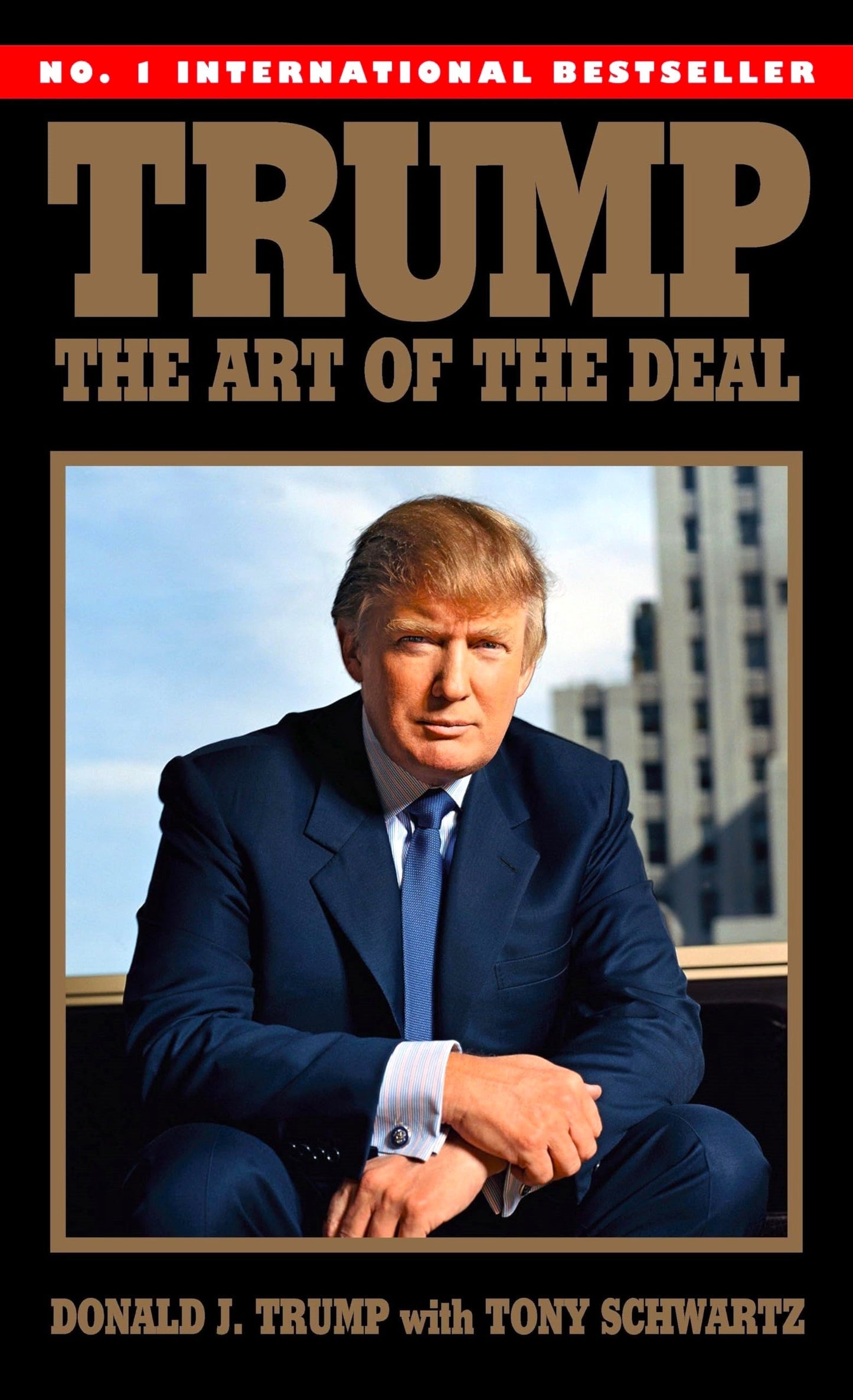 Cover of the book 'Trump: The Art of the Deal' featuring a photo of Donald J. Trump in a suit, with the title and author's name prominently displayed.