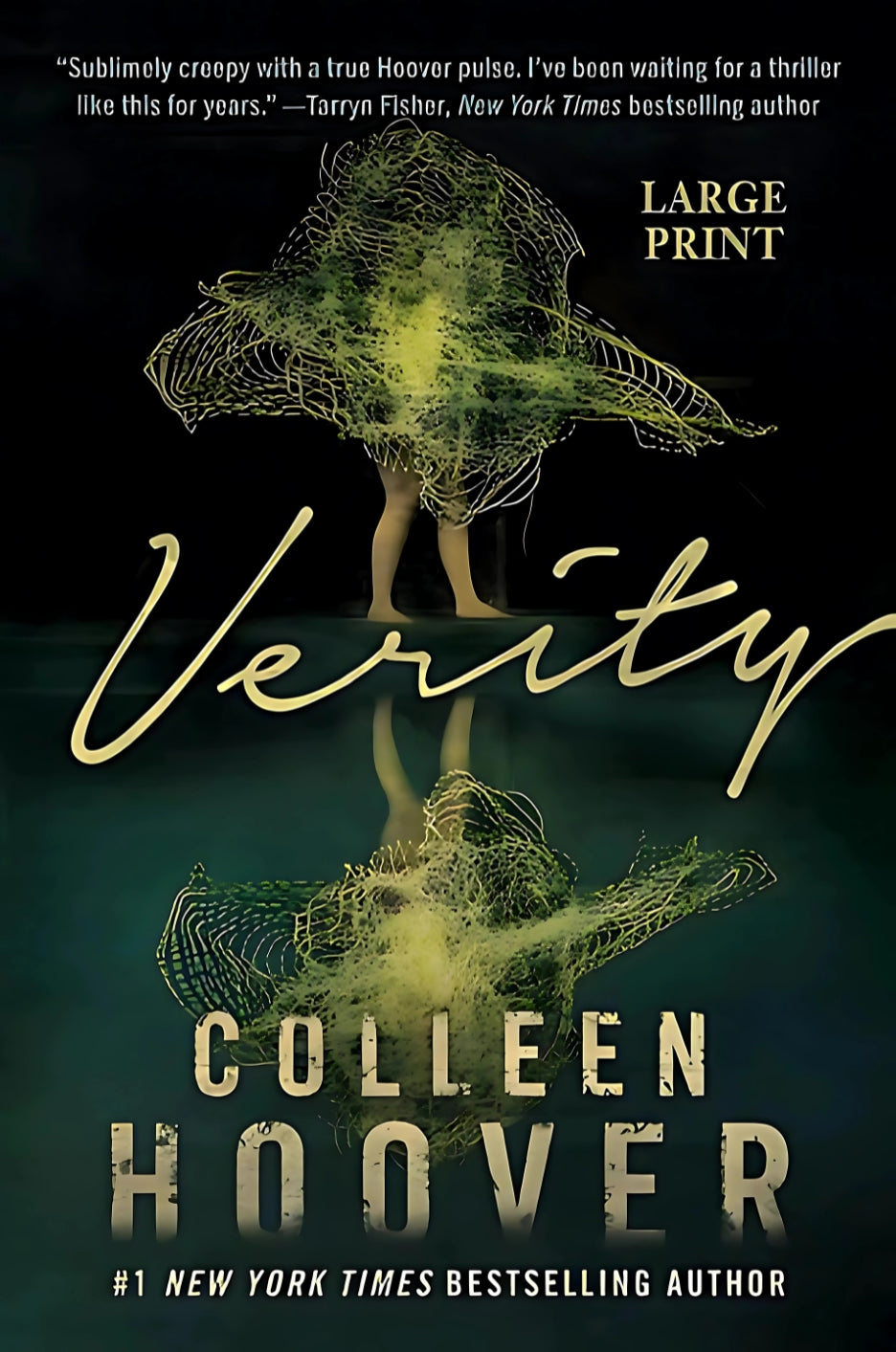 Cover of the book 'Verity' by Colleen Hoover, featuring a stylized design with the title and author's name.
