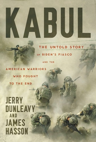 Book cover of 'Kabul' with soldiers in a dust cloud and title text.