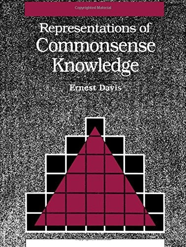 Book cover of 'Representations of Commonsense Knowledge' by Ernest Davis with a geometric design.