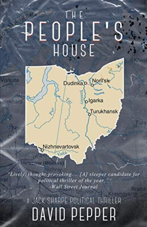 Book cover of 'The People's House' by David Pepper featuring a map of the United States with highlighted regions and text.
