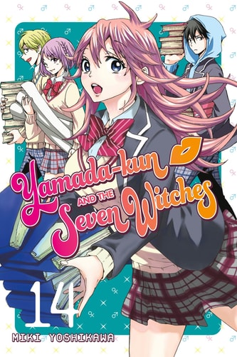 Cover of 'Yamada-kun and the Seven Witches' with characters and title text.