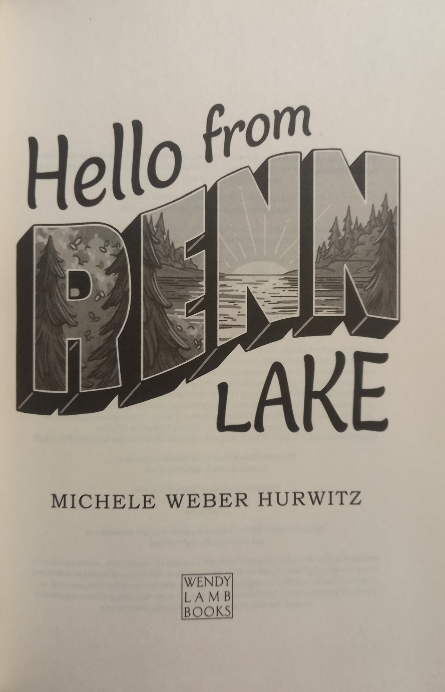 Hello from Renn Lake by Michele Weber Hurwitz