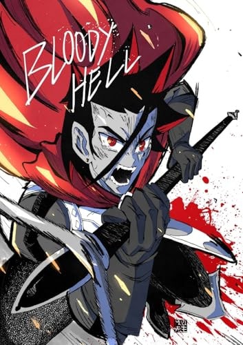 Animated character with red hair and a sword, featuring the text 'Bloody Hell' on a white background.