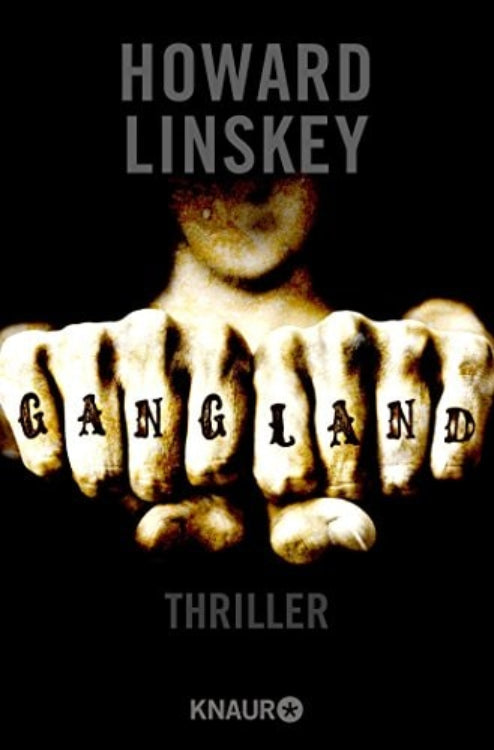 Cover of 'Gangland' by Howard Linskey, featuring text on a dark background.