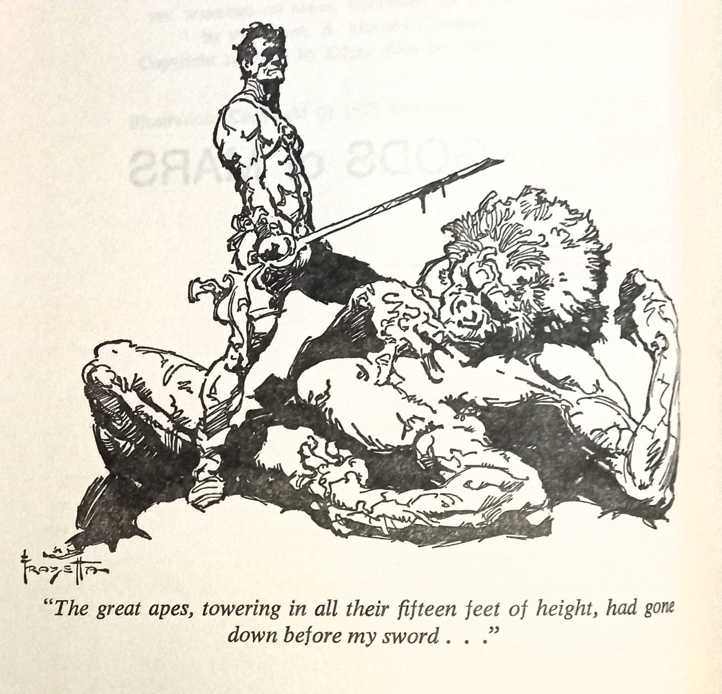 Page from The Gods of Mars and The Warlord of Mars by Edgar Rice Burroughs